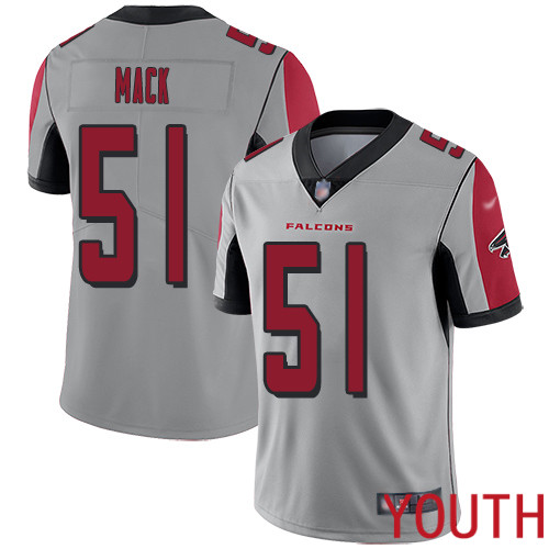 Atlanta Falcons Limited Silver Youth Alex Mack Jersey NFL Football 51 Inverted Legend